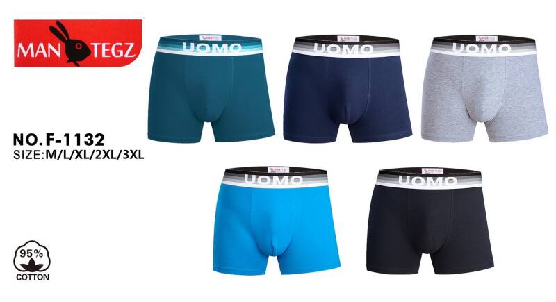 Bokserki męskie Roz M-3XL, Mix kolor Paczka 24 szt